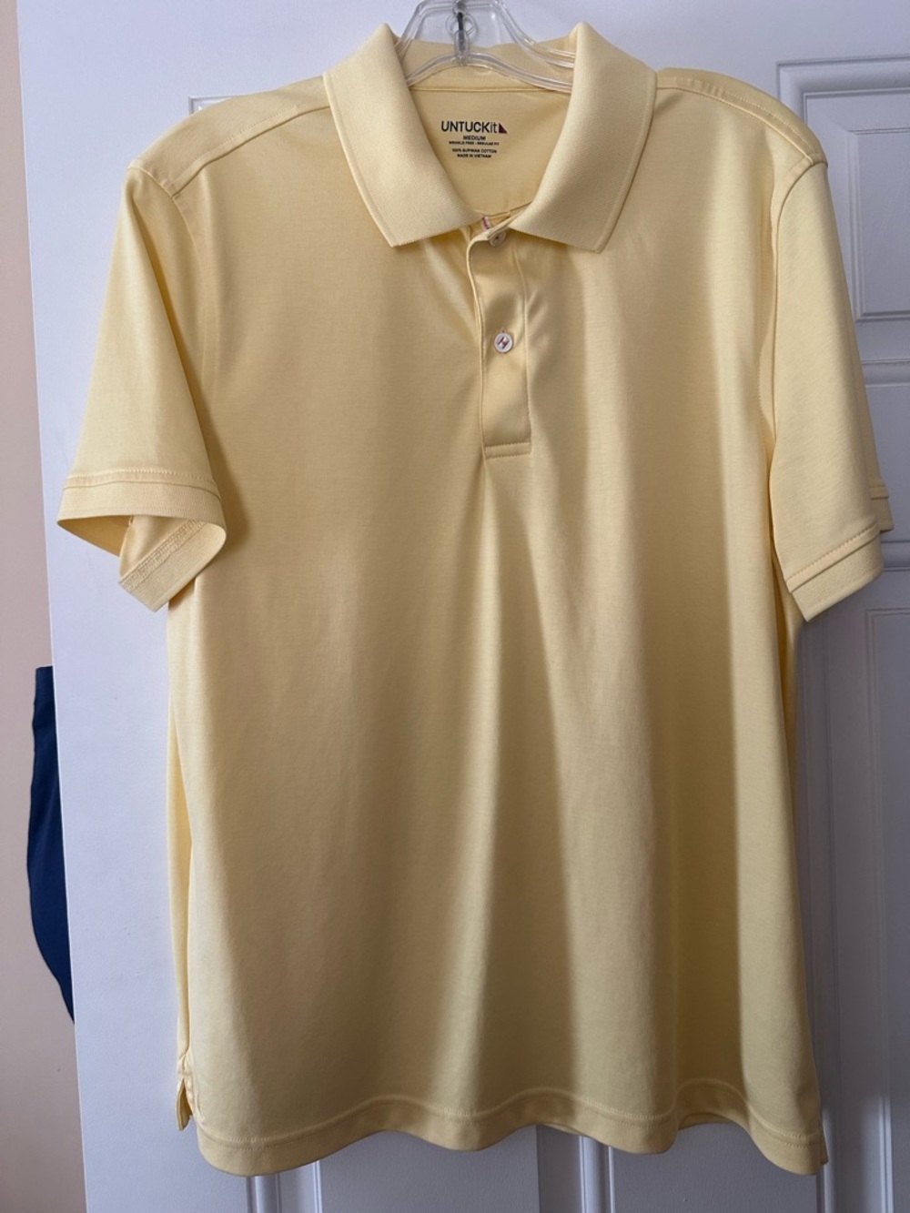 UNTUCKit Pale Yellow Short-Sleeve Polo